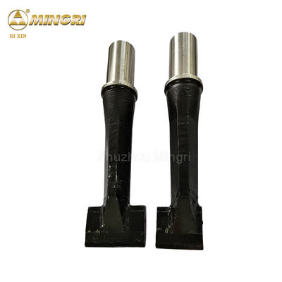 Dente cimentado do calcamento da estrada de ferro do carboneto de tungstênio